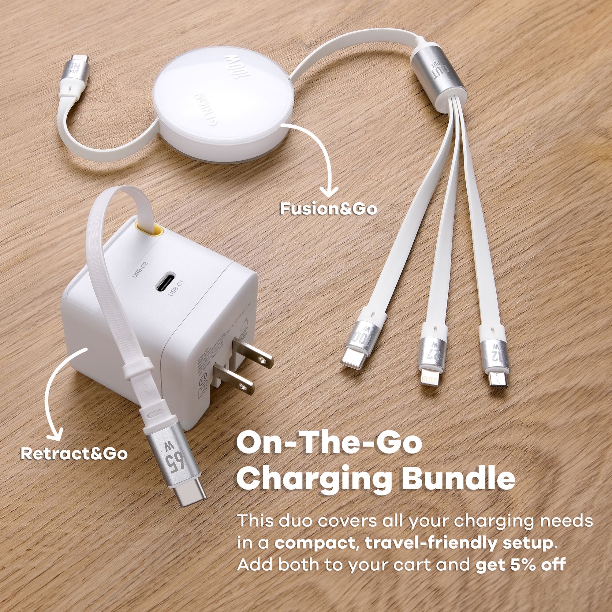 Retract&Go 65W USB-C GaN Charger - Image 8